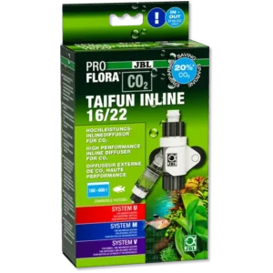 JBL Proflora Co2 Taifun inline 16/22 - Diffusore per tubi da 16-22 mm da montare lungo la mandata del filtro