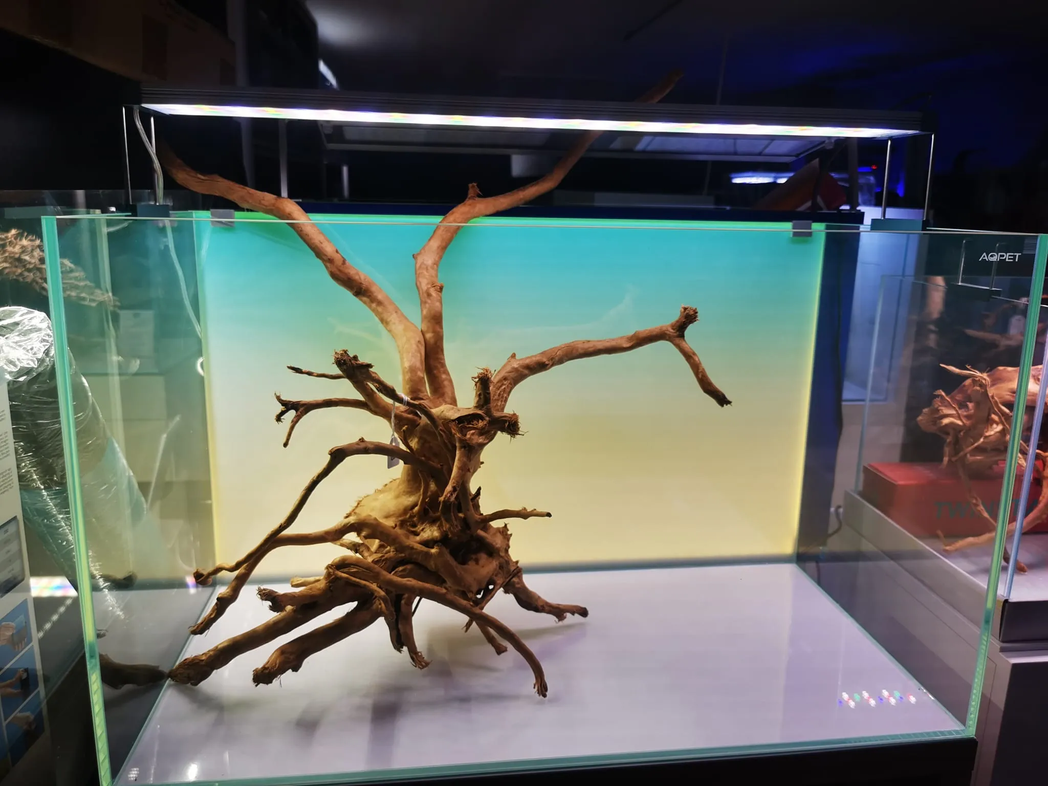 Aqpet EOS 90 - pannello retroilluminato a led rgb con app - sfondo luminoso per acquari di 90x50 cm