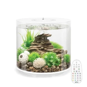 BiOrb Tube 15 MCR bianco - mini acquario cilindrico in acrilico con led rgb multicolore - cod. 72065