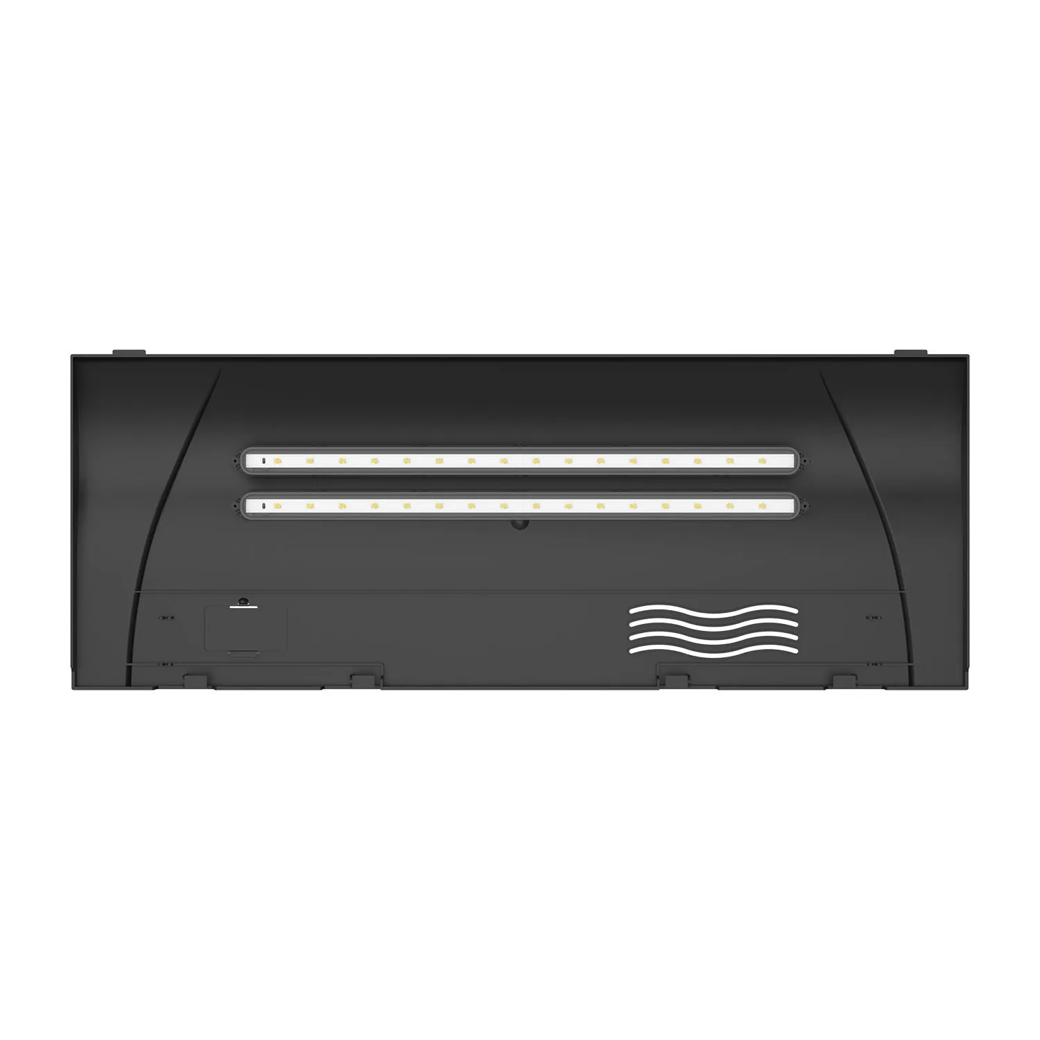Aqpet Simply Led 100 Nero - Acquario 100 lt - 80x30x46h cm completo di luce, termoriscaldatore e filtro con materiali filtranti