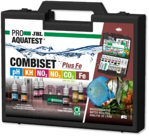 JBL ProAqua Test Combiset Plus Fe - Valigetta con i principali valori per acquario dolce ph, kh, no2, no3, Fe