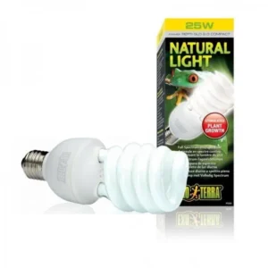 Exo Terra Natural Light 25w ex REPTI GLO 2.0 COMPACT 25w lampada diurna a spettro completo per terrario - cod. PT2191