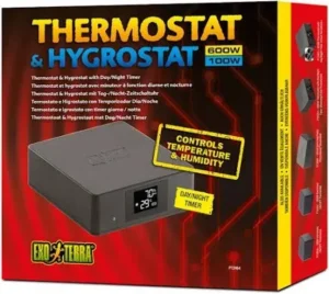 Exo Terra Thermostat & Hygrostat 600 watt – Termostato e Hygrometro digitale per terrario - cod. PT-2464