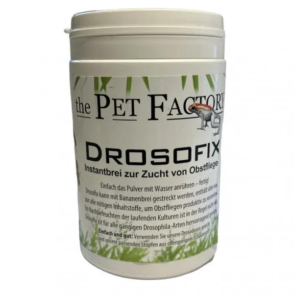The Pet Factory Drosofix 500 Gr - pappone istantaneo per allevamento moscerini della frutta Drosophila