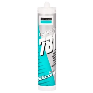 Dow Corning 781 silicone acetico TRASPARENTE sigillante universale atossico per acquari cartuccia tubo 310 ml