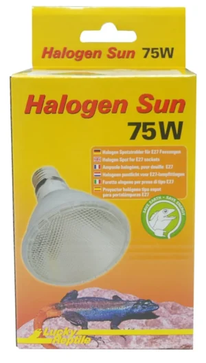 Lucky Reptile – Halogen Sun 75W Lampada alogena - lampada alogena per terrario - cod. REP-HS-75
