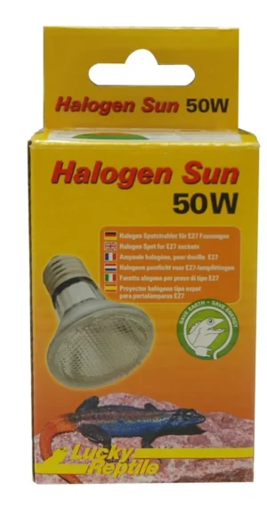 Lucky Reptile – Halogen Sun 50W Lampada alogena - lampada alogena per terrario - cod. REP-HS-50