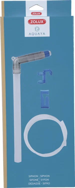 Zolux Sifone aspirarifiuti - campana a innesco rapido e griglietta per acquari con  piante e piccoli pesci - cod. 376627