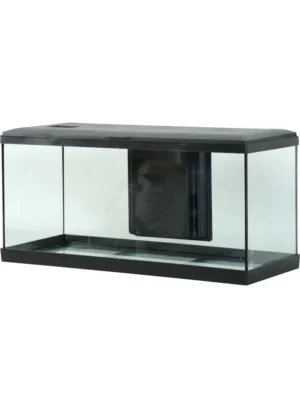 Zolux Acquario Tana 80 Led Black - acquario 84 Lt - 81x31,5x42,5h cm completo di fltro, riscaldatore e led - nero