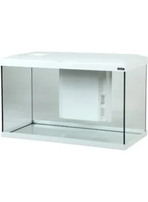 Zolux Acquario Tana 80 Led White - acquario 84 Lt - 81x31,5x42,5h cm completo di fltro, riscaldatore e led - bianco