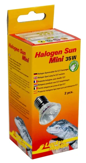 Lucky Reptile – Halogen Sun Mini 35W - 2 pz - Lampada alogena - lampada alogena per terrario - cod. REP-HSM-35