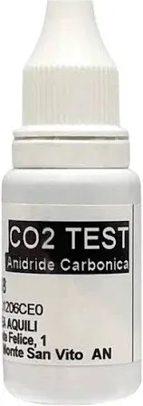 Aquili Ricarica Test CO2 continuo di ricambio - 18 ml - reagente per ampollina plastica o in vetro soffiato