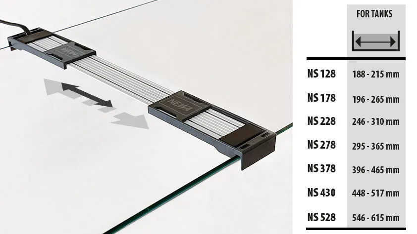 Newa Slim LED DayLight NS178 - plafoniera LED 2.3 w - 6200°K per acquari da 19,6 a 26,5cm