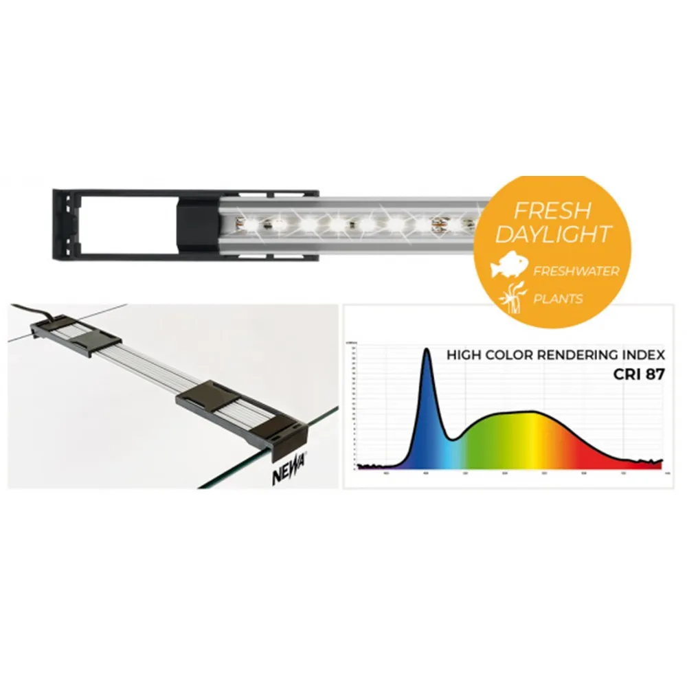 Newa Slim LED DayLight NS178 - plafoniera LED 2.3 w - 6200°K per acquari da 19,6 a 26,5cm