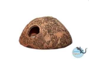 Ceramic Nature Iglù M 16x16x8 cm foro 3 cm - tana forata per ciclidi, loricaridi, pesci e gamberi o terrario - Igloo