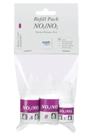 Tropic Marin REFILL No2/No3 - ricambio per test Nitriti e Nitrati - acquario marino e dolce - Sufficiente per 50 test