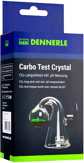Dennerle Carbo Test Crystal CO2 lunga durata maxi - reagente + ampollina in vetro soffiato