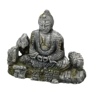 Blu Bios Buddha Large - Dimensioni: 22,2 x 10,5 x 19 cm - arredo in resina atossica per acquario o terrario - Cod. AF201058