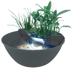 SuperFish Mini Pond Grigio 30 lt - 60x25h cm - mastello ciotola per terrazzo, giardino o interno per medaka