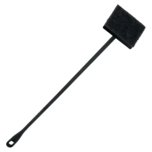 Ista Raschietto 2in1 con spugna 4x6 cm e raschietto in plastica - manico 44 cm per pulizia vetri acquario