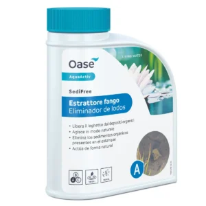 Oase AquaActiv SediFree 500ml/700gr - riduttore di torbidità e degradatore fanghi per laghetto - cod. 75822
