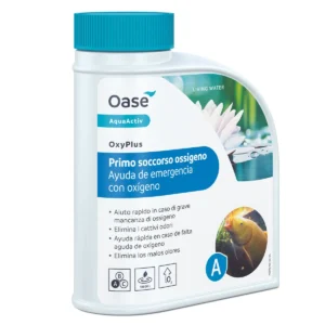 Oase AquaActiv OxyPlus 500ml/740gr - Prodotto per aumentare l'ossigenazione in laghetto - cod. 75830