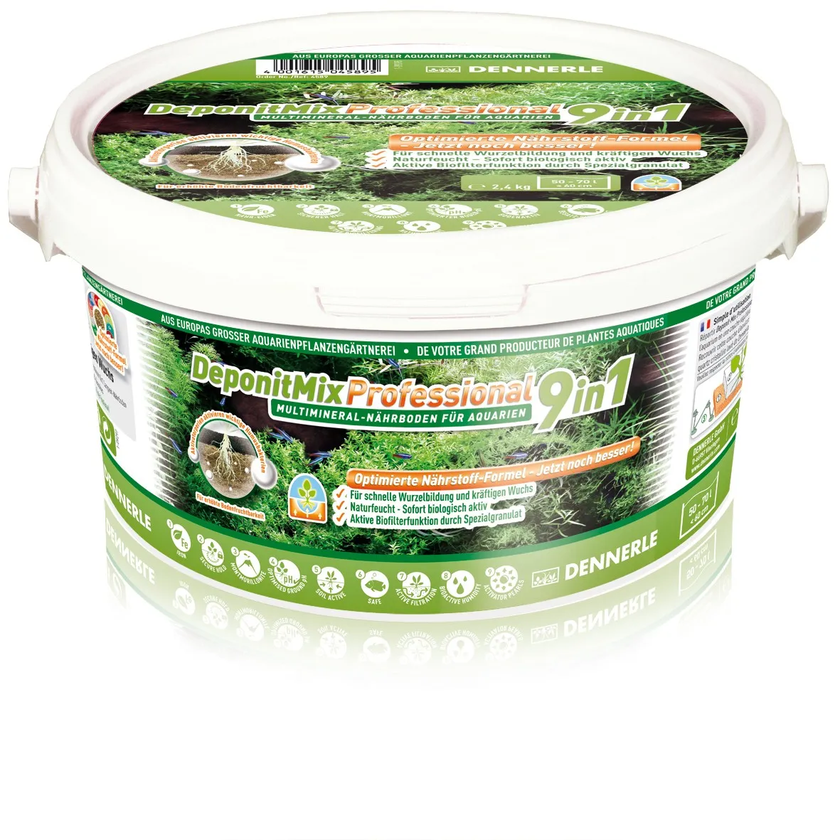 Dennerle Deponit Mix Pro 10in1 - 2,4 kg - fondo fertile per 60 litri