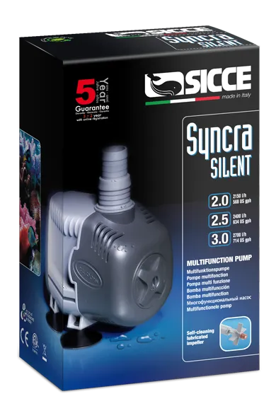 Sicce Syncra Silent 3.0 - Pompa a portata regolabile 2700 lt/h - consumo 45 W
