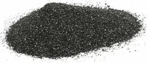 Sabbia nera brillante fine 0,3-0,9mm 5 kg - fondo naturale per acquario