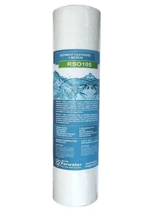Forwater Ricambio Cartuccia Filtrante Sedimenti 5mcr - RSO 105 - per impianti osmosi a bicchiere da 10"