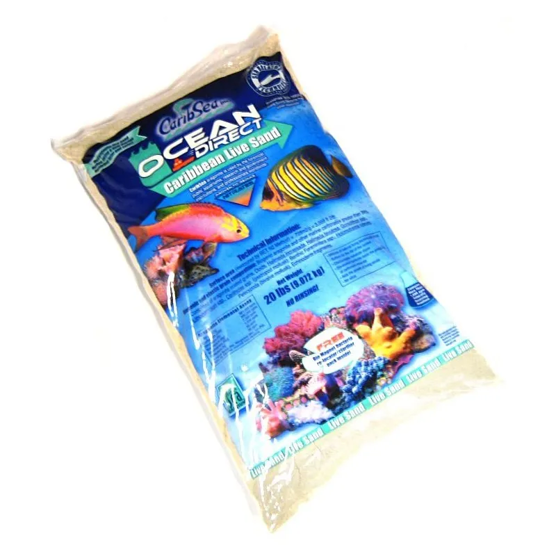 Sabbia Viva Corallina - Ocean Direct Caribbean Live Sand CaribSea - Aragonite per acquari marine e reef (0,25-1,0 mm) - 18,14 kg
