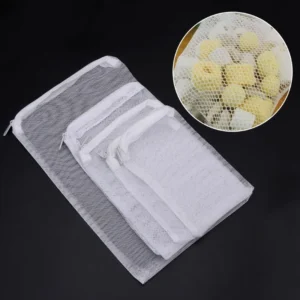 Sacchetto richiudibile L con zip 15x20 cm per materiali filtranti - calza con cerniera