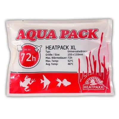 Scaldino chimico HeatPaxx Heat Pack XL - Aqua Pack 72 ore di calore - per trasporto pesci