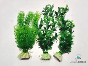Pianta finta media 18-25 cm in plastica atossica per acquario