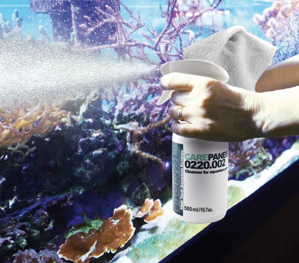 Tunze Care Panes - detergente atossico per pulizia vetri acquario - cod. 0220.002