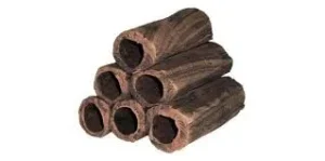 Piramide tana per gamberetti 6 tubi 8x6x6 cm in ceramica effetto legno cavo - Prodac