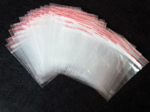 10 Sacchetti richiudibili trasparenti zip 7x10 cm - bustine portatutto