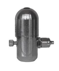 Riduttore di pressione Aquili Basic a pistoncino per bombola usa e getta passo standard 10x1 non ricaricabile - impianti co2