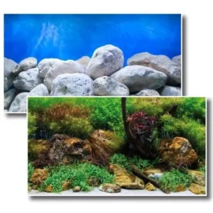 Sfondo per acquario doppio Adventure al metro h 45 cm