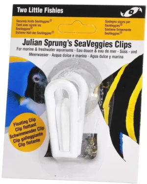 Two Little Fishies SeaVeggies Clip - pinza con ventosa per alimentare i pesci erbivori