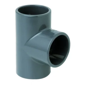 Tee PVC 90° ad incollaggio diametro Ø 25 mm - grigio