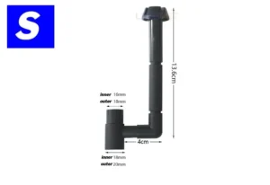 Aspiratore skimmer di superficie S per filtri interni, esterni e a zainetto - rimuove la patina oleosa superficiale