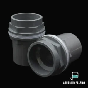 Passaparete PVC diritto ad incollaggio diametro Ø 50 mm - carico/scarico ritorno vasca sump - grigio