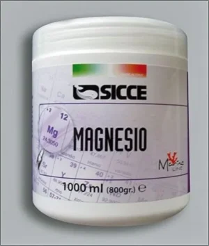 Sicce Magnesio Sale in polvere 1000ml/800gr - integratore di magnesio concentrato da sciogliere per acquario marino reef