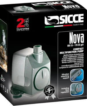 Sicce Nova - Pompa sommersa regolabile 800 lt/h - consumo 10 W Easy Line