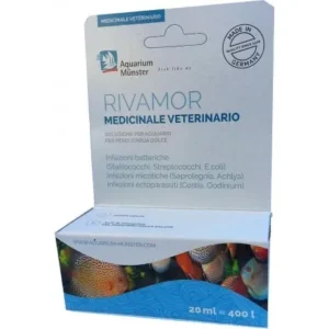 Aquarium Munster Rivamor 20 ml - prodotto farmaceutico contro le infezioni batteriche