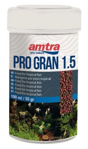 Amtra Pro Gran 1.5 - 100 ml - mangime in granuli per pesci tropicali