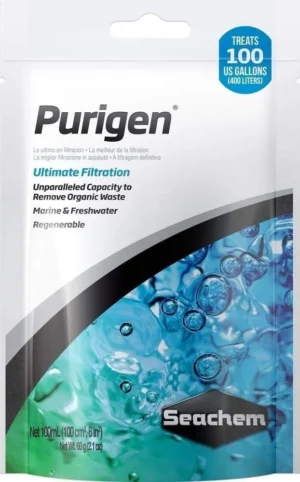 Seachem Purigen 100 ml - Resina rigenerabile per acquario dolce e marino
