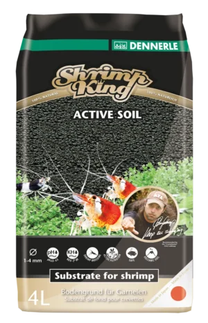Dennerle Shrimp King Active Soil 1-4mm - 4L - fondo allofano per caridine cantonensis