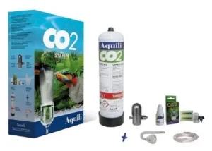 Aquili impianto CO2 System Planta Plus - Riduttore  a Pistoncino, bombola 600 gr - Diffusore vetro e Test CO2 - cod. CO230